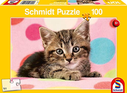 Schmidt Spiele Puzzle 56249 Süßes Katzenkind, Kinderpuzzle, 100 Teile von Schmidt