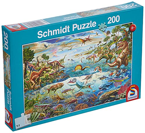 Schmidt Spiele 56253 Entdecke die Dinosaurier, 200 Teile Kinderpuzzle von Schmidt Spiele