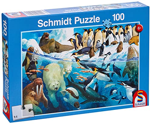 Schmidt 56295 Kinderpuzzle, Tiere am Polarkreis, Mehrfarbig von Schmidt