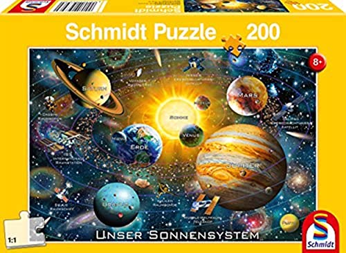 Schmidt Spiele 56308 Unser Sonnensystem, 200 Teile Kinderpuzzle von Schmidt