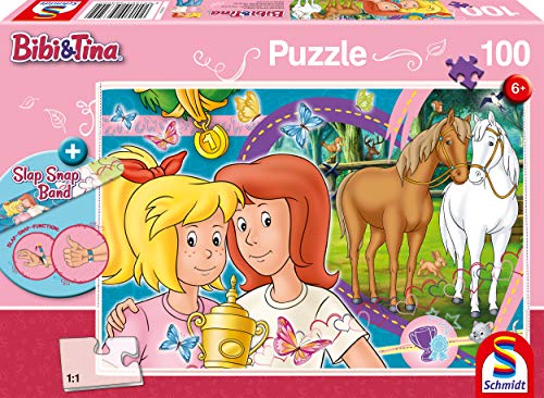 Schmidt Spiele Puzzle 56320 Bibi Blocksberg/Bibi & Tina, Pferdeglück, 100 Teile Kinderpuzzle, bunt von Schmidt