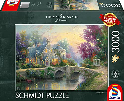 Schmidt Spiele Puzzle 57463 - Thomas Kinkade, Abendstimmung, 3000 Teile von Schmidt