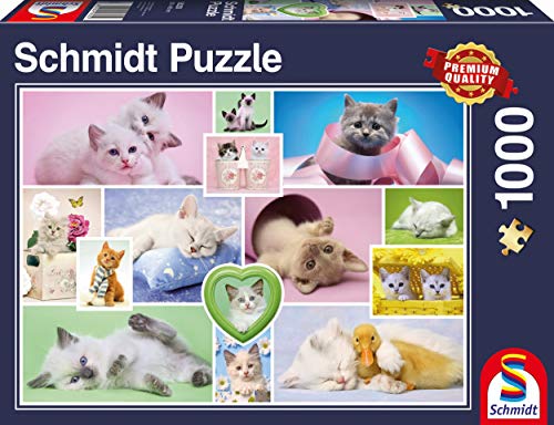 Schmidt Spiele Puzzle 58230 Puzzle 1.000 Teile, Schmusekatzen von Schmidt