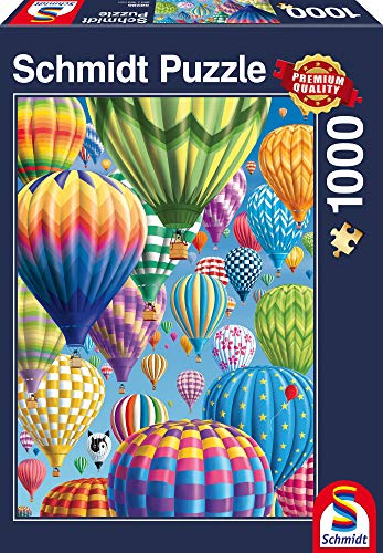 Schmidt Spiele Puzzle 58286 Bunte Ballone im Himmel, 1000 Teile Puzzle von Schmidt