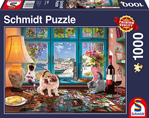 Schmidt Spiele 58344 Am Puzzletisch, 1000 Teile Puzzle von Schmidt