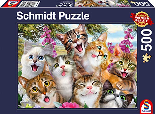 Schmidt Spiele 58391 Katzen-Selfie, 500 Teile Puzzle von Schmidt