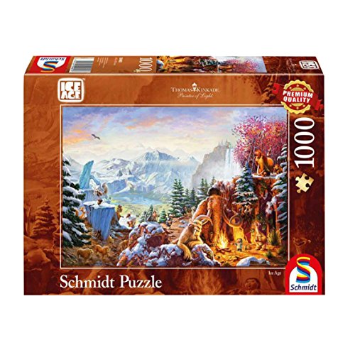 Schmidt Spiele Puzzle 59481 Thomas Kinkade 59481-Thomas, Ice Age, 1.000 Teile Puzzle, bunt von Schmidt Spiele