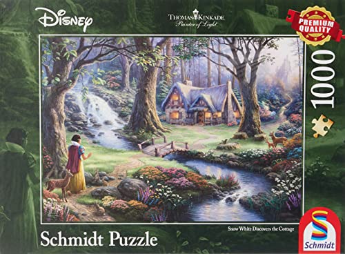 Schmidt Spiele 59485 Thomas Kinkade, Disney Schneewittchen, 1000 Teile Puzzle von Schmidt