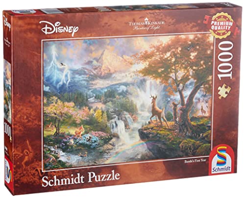 Schmidt Spiele 59486 Thomas Kinkade, Disney, Bambi, 1000 Teile Puzzle von Schmidt