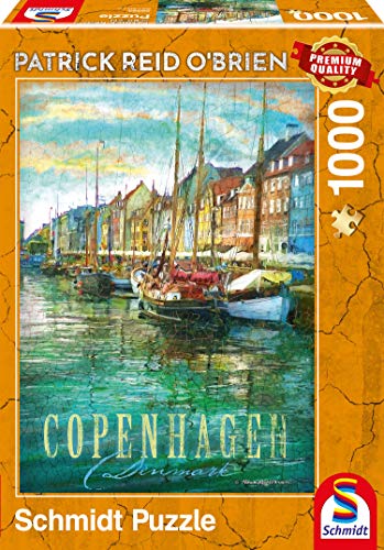 Schmidt Spiele Puzzle 59583 Patrick Reid O'brien, Kopenhagen, 1000 Teile von Schmidt