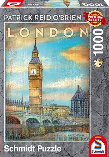 Schmidt Spiele Puzzle 59585 Patrick Reid O'Brien, London, 1000 Teile Puzzle von Schmidt