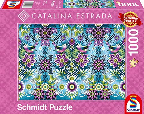 Schmidt Spiele Puzzle 59587 Catalina Estrada, Blauer Sperling, 1000 Teile von Schmidt