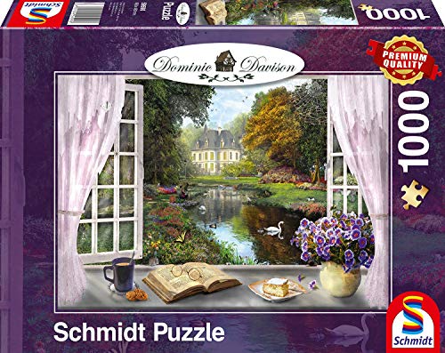 Schmidt Spiele Puzzle 59590 Dominic Davison, Blick in den Schloßgarten, 1000 Teile von Schmidt Spiele