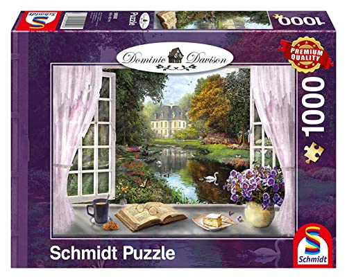 Schmidt Spiele Puzzle 59590 Dominic Davison, Blick in den Schloßgarten, 1000 Teile von Schmidt