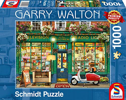 Schmidt Spiele 59605 Garry Walton, Elektronik-Shop, 1000 Teile Puzzle von Schmidt