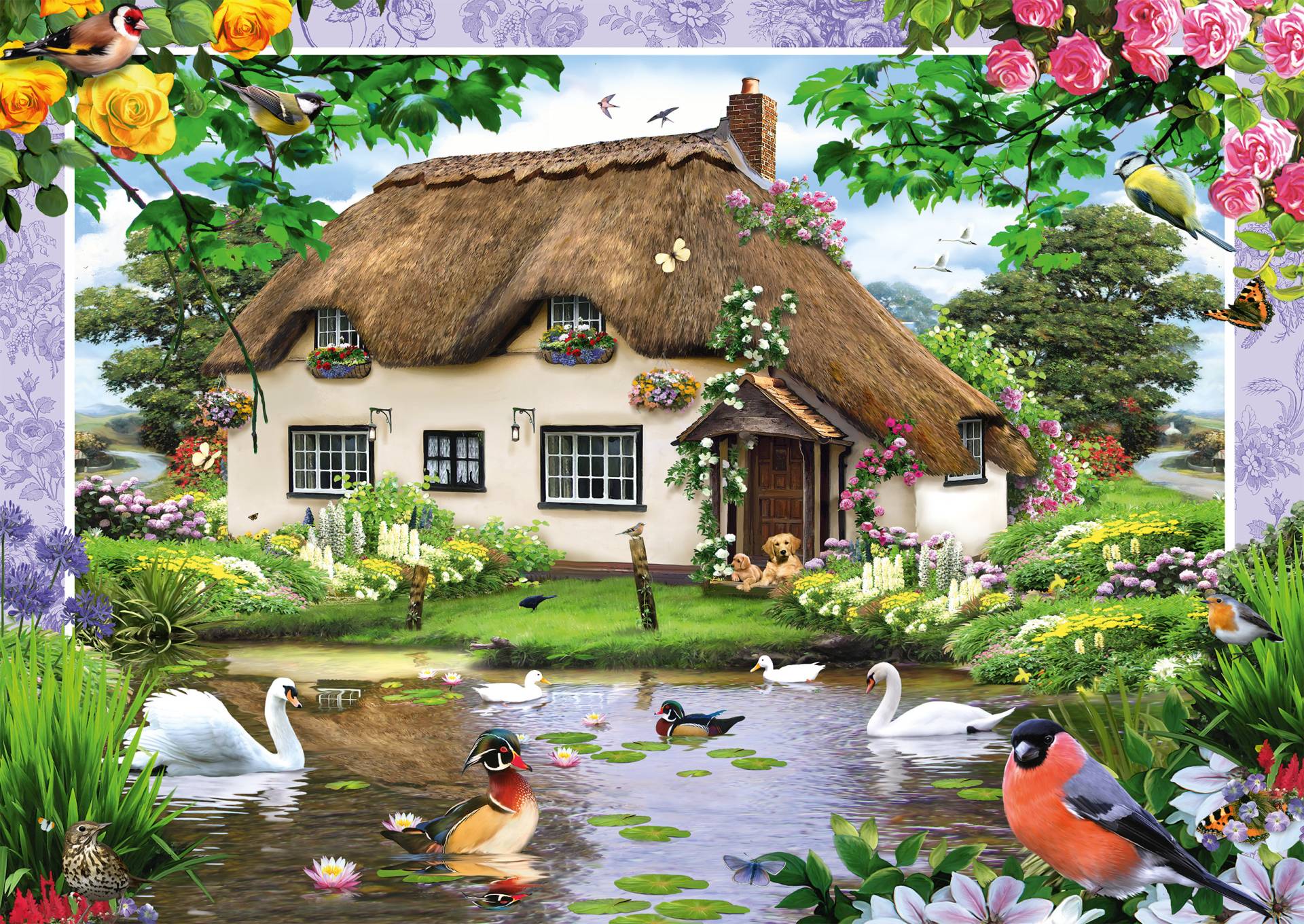 Schmidt Spiele Romantisches Landhaus 500 Teile Puzzle Schmidt-Spiele-58974 von Schmidt Spiele