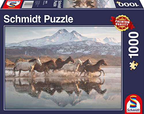 Schmidt Spiele 58376 Pferde in Kappadokien, 1000 Teile Puzzle von Schmidt