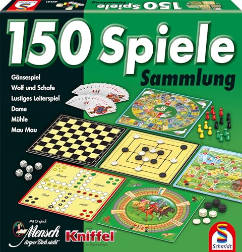 Schmidt Spiele 49141 150er Spielesammlung grün von Schmidt Spiele