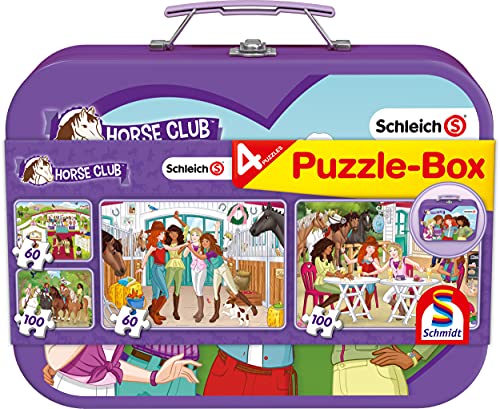 Schmidt Spiele Schleich Horse Club Puzzle Box 2 x 60 pc 2 x 100 pc Puzzle Ages 5+ von Schmidt Spiele