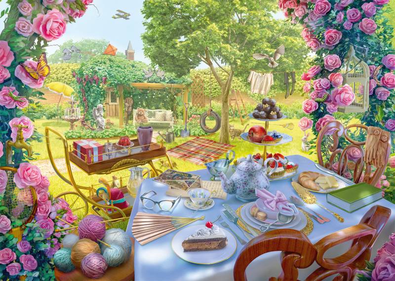 Schmidt Spiele Secret Puzzle - June's Journey - Tee im Garten 1000 Teile Puzzle Schmidt-Spiele-59974 von Schmidt Spiele