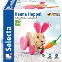 Schmidt Spiele - Selecta - Hanna Hoppel, Nachzieh-Hase, 13 cm von Schmidt Spiele