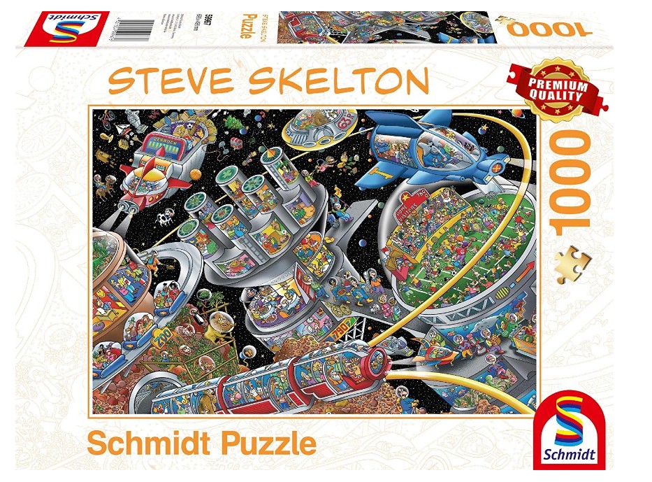 Schmidt Spiele Steve Skelton - Weltall-Kolonie 1000 Teile Puzzle Schmidt-Spiele-59967 von Schmidt Spiele