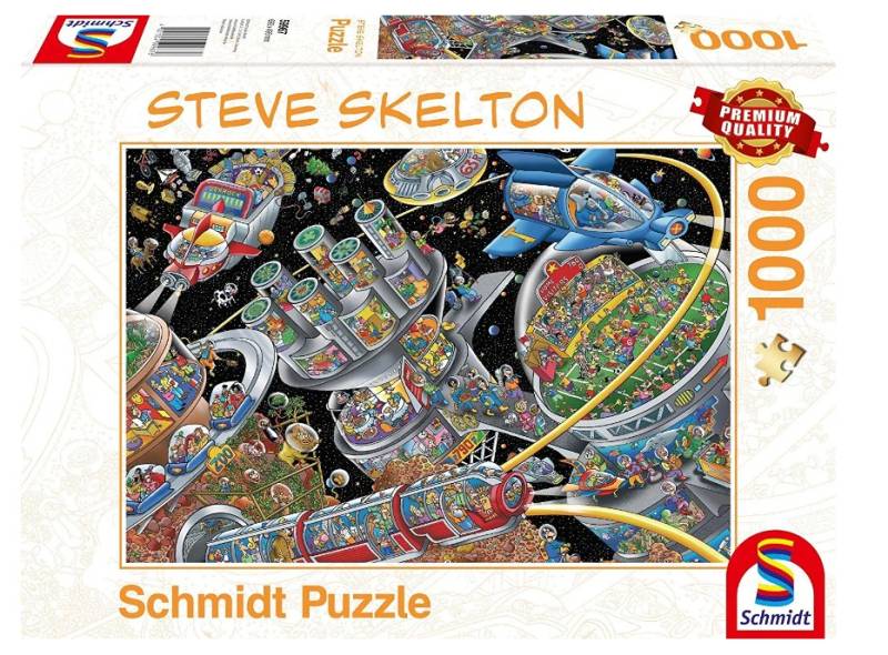 Schmidt Spiele Steve Skelton - Weltall-Kolonie 1000 Teile Puzzle Schmidt-Spiele-59967 von Schmidt Spiele