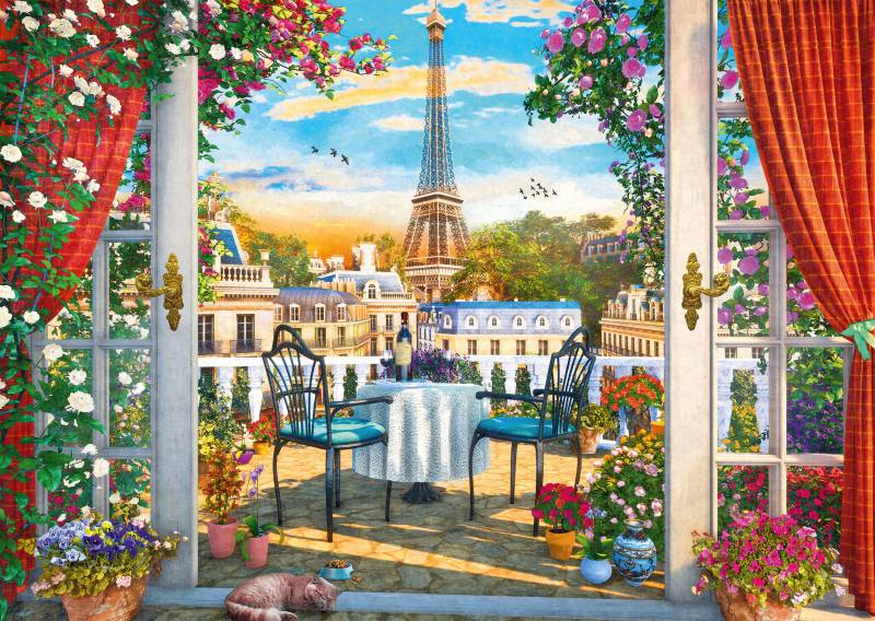 Schmidt Spiele Terrace in Paris 1000 Teile Puzzle Schmidt-Spiele-58976 von Schmidt Spiele