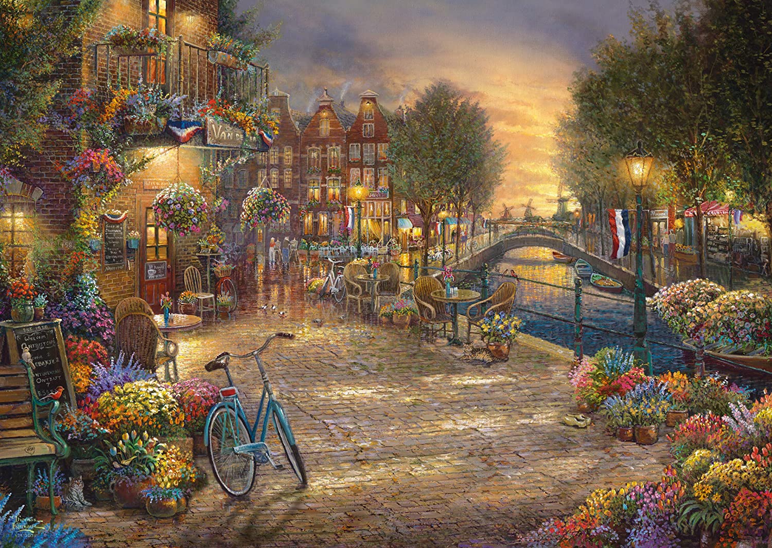 Schmidt Spiele Thomas Kinkade - Amsterdam 1000 Teile Puzzle Schmidt-Spiele-59917 von Schmidt Spiele