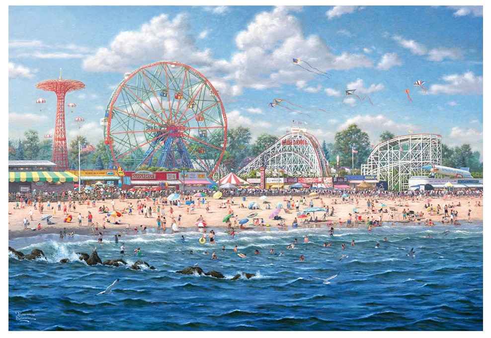 Schmidt Spiele Thomas Kinkade - Coney Island 1000 Teile Puzzle Schmidt-Spiele-57365 von Schmidt Spiele