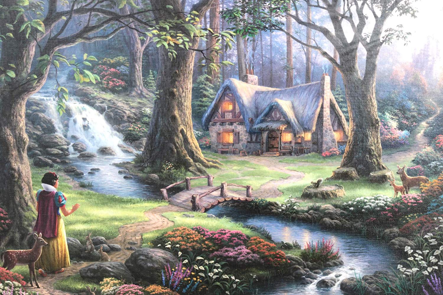 Schmidt Spiele Thomas Kinkade - Disney, Schneewittchen 1000 Teile Puzzle Schmidt-Spiele-59485 von Schmidt Spiele