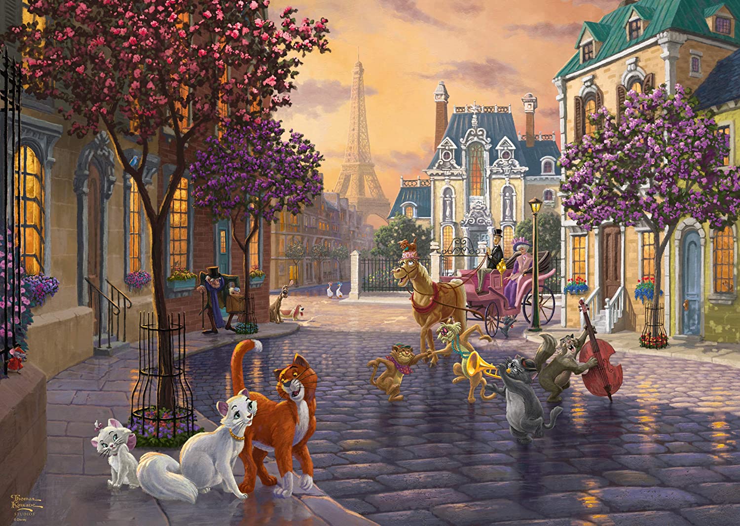 Schmidt Spiele Thomas Kinkade - Disney - The Aristocats 1000 Teile Puzzle Schmidt-Spiele-59690 von Schmidt Spiele