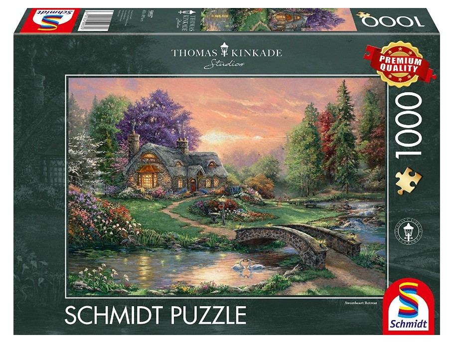 Schmidt Spiele Thomas Kinkade - Sweetheart Retreat 1000 Teile Puzzle Schmidt-Spiele-59937 von Schmidt Spiele