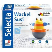 Selecta 61053 - Stehaufmännchen, Wackel Susi, Greifling, Holz, 9,5 cm von Schmidt Spiele