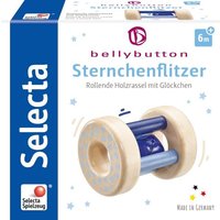 Selecta 64011 - bellybutton, Sternchenflitzer, Roll-Rassel, Holz, blau Selecta 64011 - bellybutton, Sternchenflitzer, Roll-Rassel, Holz, blau von Schmidt Spiele