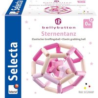 Selecta 64021 - bellybutton, Sternentanz, Greifling-Ball, Holz, rosa, 11,5 cm von Schmidt Spiele