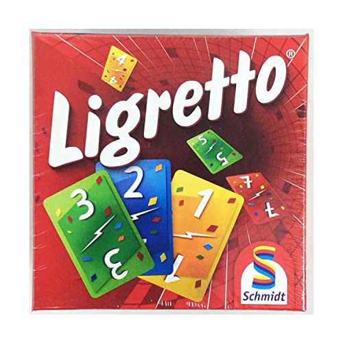 Schmidt , Ligretto Red, Card Game, Ages 8+, 2 to 4 Players, 15 mins Minutes Playing Time von Schmidt Spiele