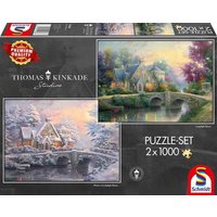 Thomas Kinkade, Winter in Lamplight Manour, 2 x 1. von Schmidt Spiele