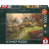 Puzzle Schmidt Spiele Thomas Kinkade: Haus mit Brunnen Puzzle 1000 Teile von Schmidt Spiele