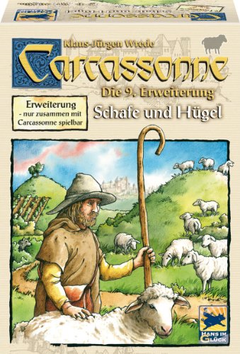 Hans im Glück 48240 - Carcassonne, Schafe und Hügel - Erweiterung 9, Legespiel von Schmidt