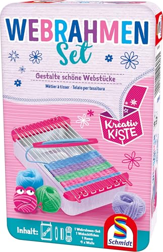 Schmidt Spiele 51603 Webrahmen-Set, Metalldose, Rosa von Schmidt