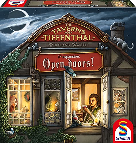 Schmidt Tavernen im Tiefen Thal - Zimmer frei: Open Doors Expansion (2-4 Spieler, 12+ Jahre) von Schmidt