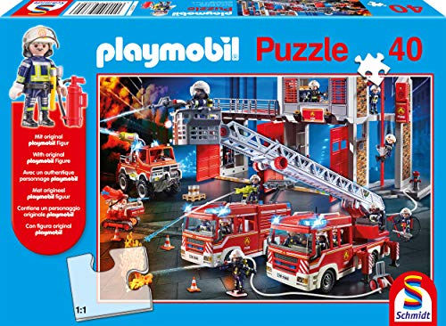 Schmidt Playmobil Firebrigade 40pc inc. Figure von Schmidt