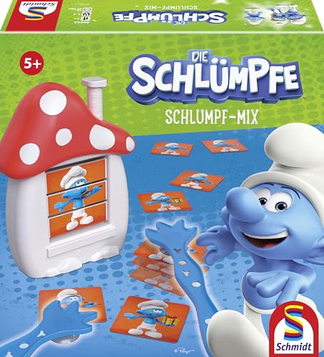 Schmidt Spiele 40622 Die Schlümpfe, Schlumpf Mix, Kinderspiel, Actionspiel - Amazon Exklusive von Schmidt