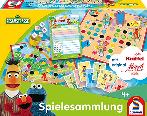 Schmidt Spiele 40646 Kinderspielesammlung im Sesamstraße Design [Exklusiv bei Amazon] von Schmidt