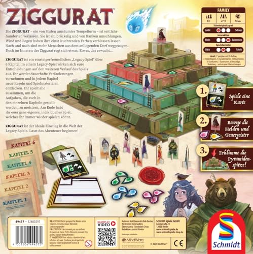 Schmidt Spiele 49457 Ziggurat, Strategiespiel, Legacy Spiel von Schmidt