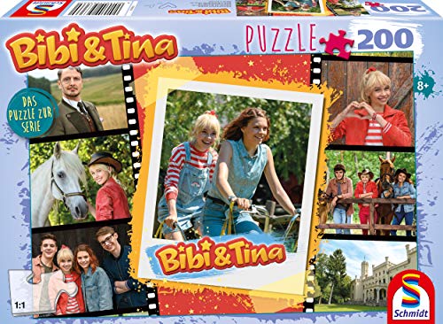 Schmidt Spiele 56366 Bibi und Tina, Jetzt in Serie, 200 Teile Kinderpuzzle, Bunt von Schmidt