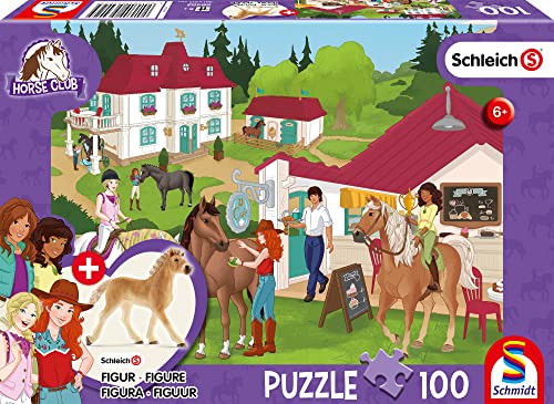 Schmidt Spiele 56402 Horse Club, Auf dem Reiterhof, 100 Teile Kinderpuzzle, mit Original Schleich Figur Schmidt Spiele 56402 Horse Club, Auf dem Reiterhof, 100 Teile Kinderpuzzle, mit Original Schleich Figur von Schmidt