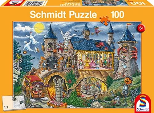 Schmidt Spiele 56451 Geisterschloss, 100 Teile Kinderpuzzle von Schmidt