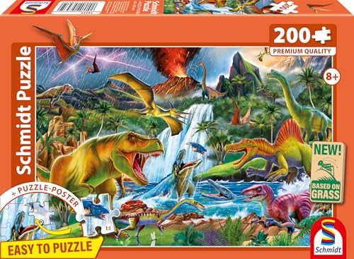 Schmidt Spiele 56535 Faszinierende Urzeitriesen, 200 Teile Kinderpuzzle aus Graspappe Schmidt Spiele 56535 Faszinierende Urzeitriesen, 200 Teile Kinderpuzzle aus Graspappe von Schmidt